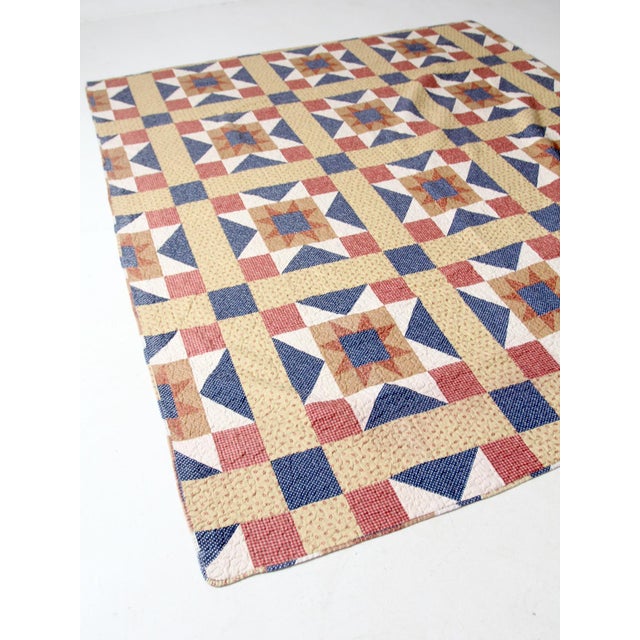 Mid 20th Century Vintage Americana Quilt For Sale - Image 5 of 12