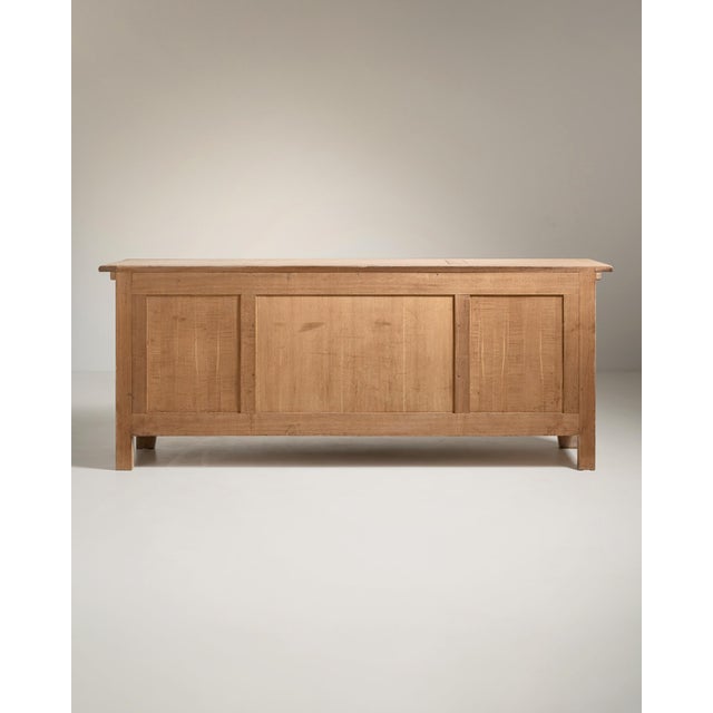 1970s French Oak Brutalist Buffet For Sale - Image 13 of 17