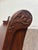 Antique American Gothic Revival 8 Ft Carved Solid Oak Church Pew For Sale - Image 4 of 12