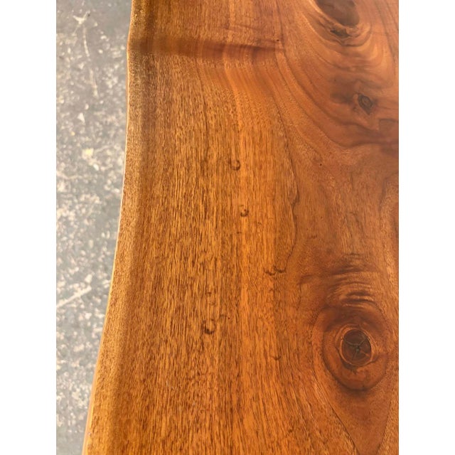 Late 20th Century Mira Nakashima 'Conoid' Walnut Desk Signed For Sale - Image 12 of 14