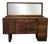 Italian Art Deco Credenza with Walnut Veneered Mirror For Sale