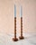 "Franc" Hand Turned Walnut Candle Holders by Lostine, Set of 2 For Sale - Image 11 of 11