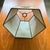 Beige Mid-Century, Botanical Hexagon Lamp Shade For Sale - Image 8 of 10