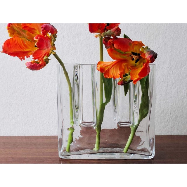 Sculptural Crystal Glass Vases by Josef Riedl for Riedl Glass, Austria, 1970s, Set of 2 For Sale - Image 11 of 15