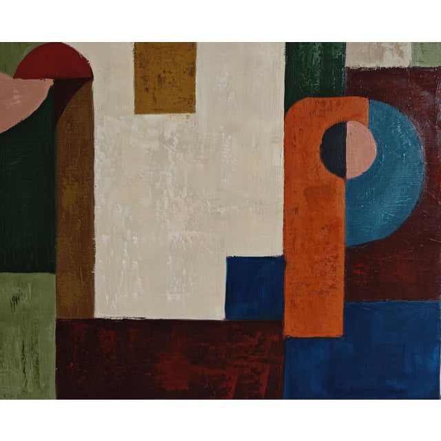 Affinité, Colorful Abstract Geometric Framed by Sophie Dumont For Sale - Image 6 of 9
