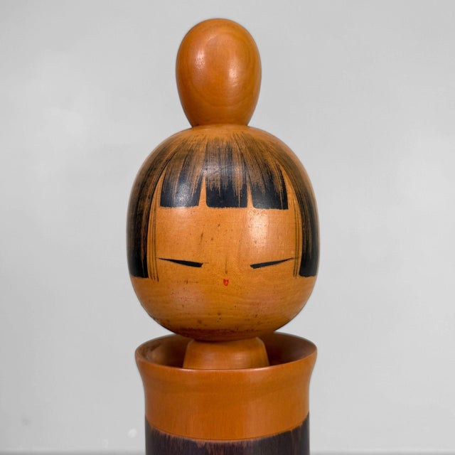 Large Sōsaku Kokeshi by Sato Suigai, Japan, 1960s For Sale - Image 9 of 11