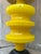 Large Yellow Murano Glass Table Lamp with Pleated Lampshade, 1970s For Sale - Image 17 of 18