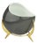 Porcelain Bowl with Brass Tripod Stand from KPM Krister, Germany, 1950s For Sale