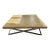 Modern Concrete and Steel Square Coffee Table For Sale