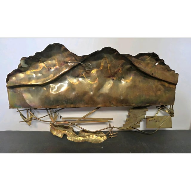 Train Roalroad Copper Sculpture, McM, Union Pacific Central Curtis Jere Style For Sale - Image 11 of 11