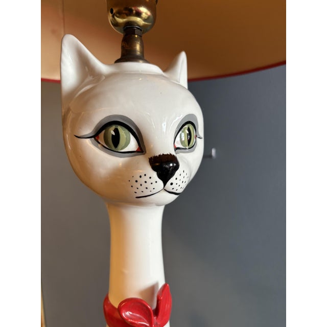 Red The Seductive Kitten Lamp - Casa Bondia, Spain, 1960s For Sale - Image 8 of 12