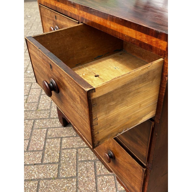 Small Georgian Mahogany Chest of Drawers For Sale - Image 12 of 13