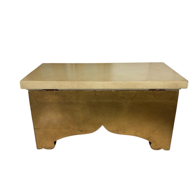 French Country Vintage Large Carved Giltwood Florentine Style Decorative Box For Sale - Image 3 of 11