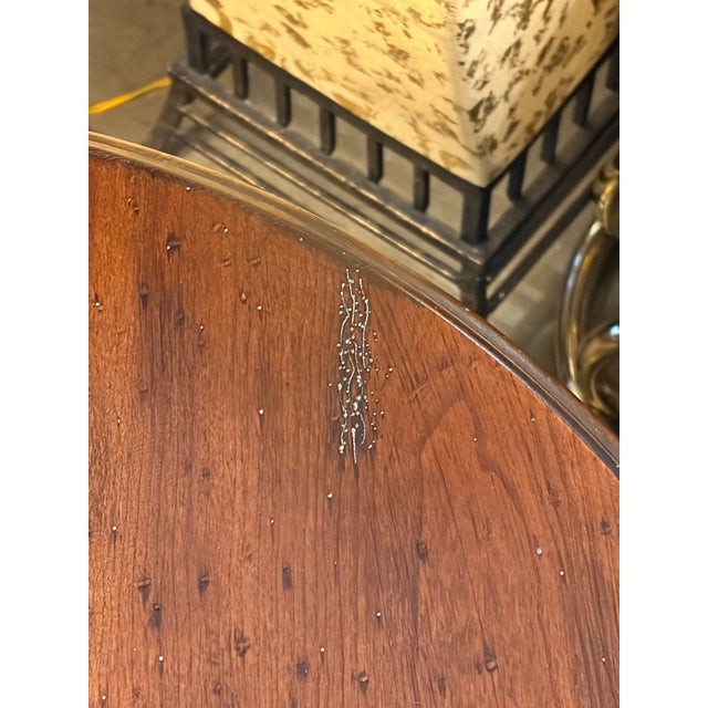 Wood Round Wood Occasional Table For Sale - Image 7 of 9