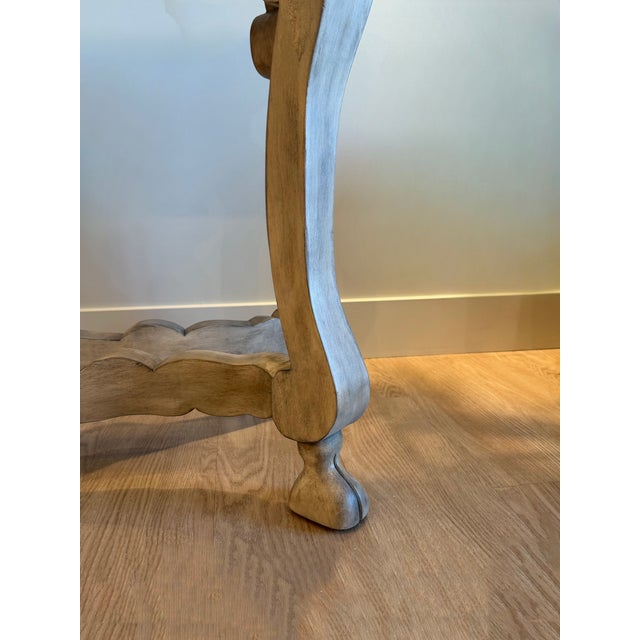 French Provincial 20th Century French Wood Console Table For Sale - Image 3 of 4