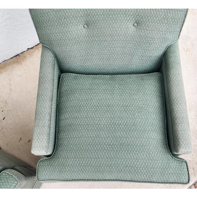 1970s MCM Carr & Company Lounge Chairs Swivel Low Profile Pair For Sale - Image 5 of 11