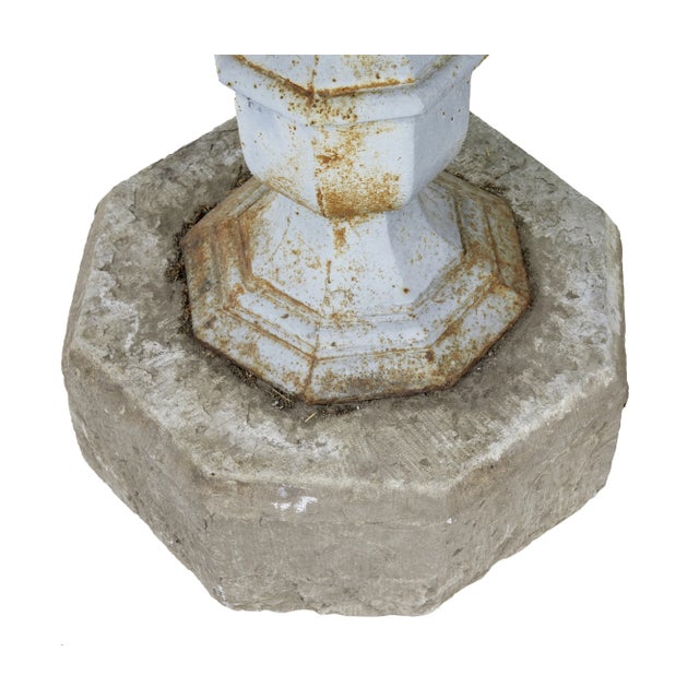 19th Century Swedish Stone and Iron Garden Table, 1860s For Sale - Image 4 of 6