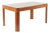 Antique Art Deco Macassar Ebony Wood Dining Table With Glass Top, 1940s For Sale