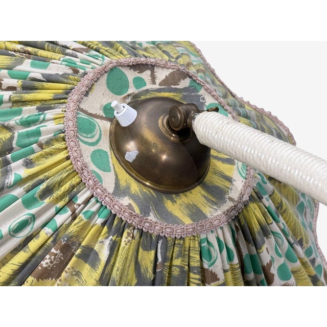 Beige 1930s Swedish Modern, Organic Floor Lamp, Cord, Wood For Sale - Image 8 of 10