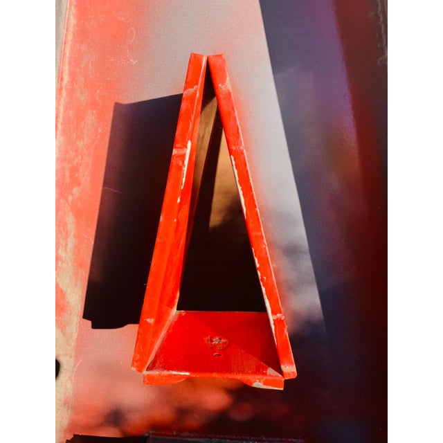 Metal Vintage Metal Porcelain Sign Letters " Sale" or " Ales" For Sale - Image 7 of 9