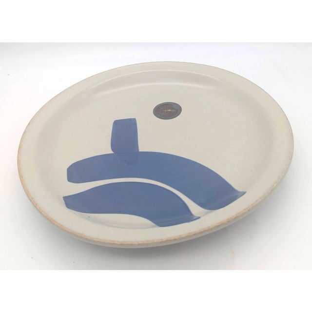 Mid-Century Modern Vintage Iron Mountain Stoneware "Lookout Mountain" Plate For Sale - Image 3 of 11