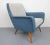 Armchair in Pigeon Blue-Light Gray, 1950s For Sale - Image 10 of 13