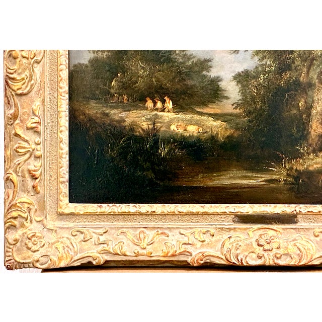 Textile A 19th-Century English Country Scene by Edward Charles Williams (1807–1881) For Sale - Image 7 of 8