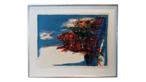 Contemporary Swedish Abstract Lithograph