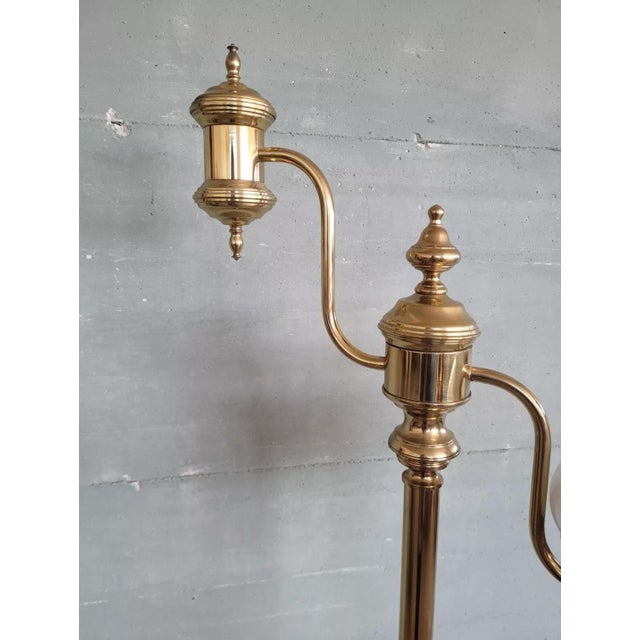 Golden Brass Floor Lamp For Sale - Image 3 of 7