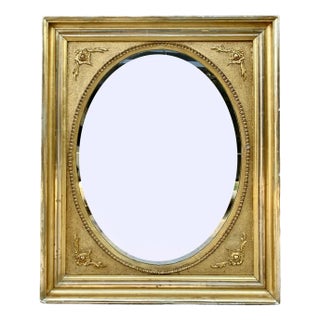 Giltwood Wall Mirror, 1890s For Sale