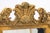 Wood Large Vintage Mid Century Italian Gilded Wood Frame Oyster Accent Mirror For Sale - Image 7 of 7