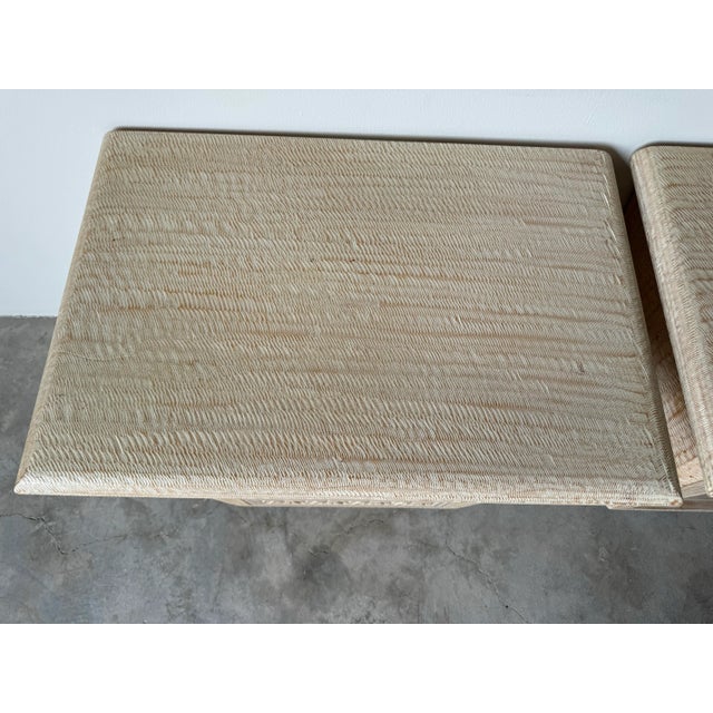 Pair of Vintage Organic Hand Carved Wood Nightstands by Kreiss Furniture For Sale - Image 9 of 12