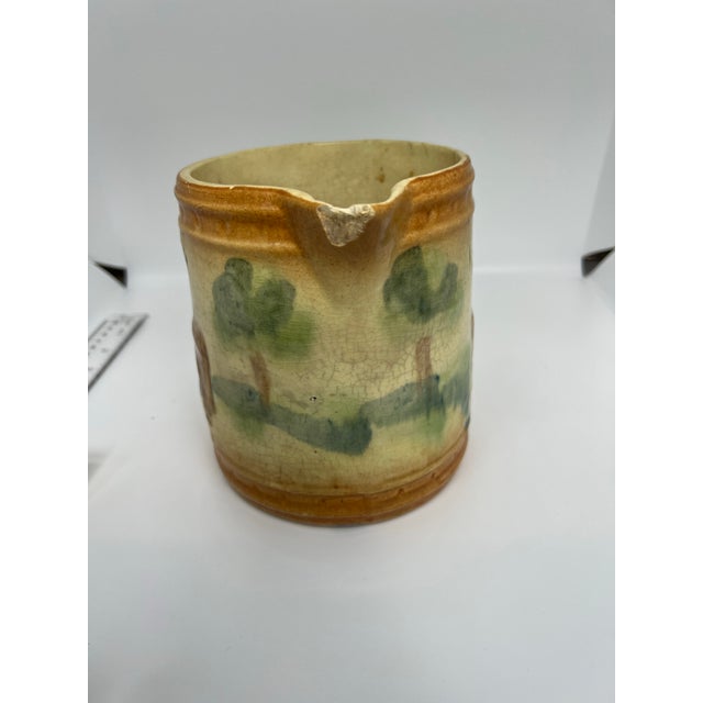 American Antique Roseville Pottery Milk Pitcher For Sale - Image 3 of 8