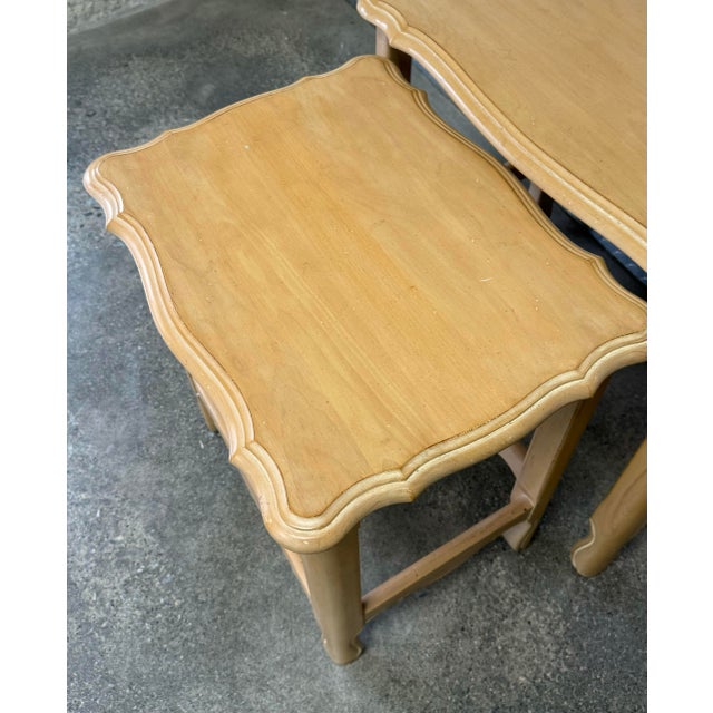 Ethan Allen Country French Style Nesting Tables - a Pair For Sale In New York - Image 6 of 10