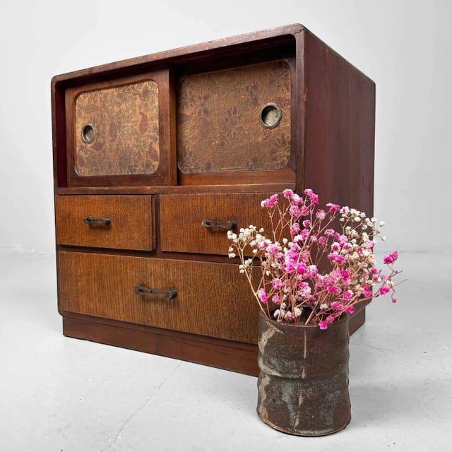 Mid-Century Modern Japanese Storage Cabinet, 1890s For Sale - Image 3 of 11