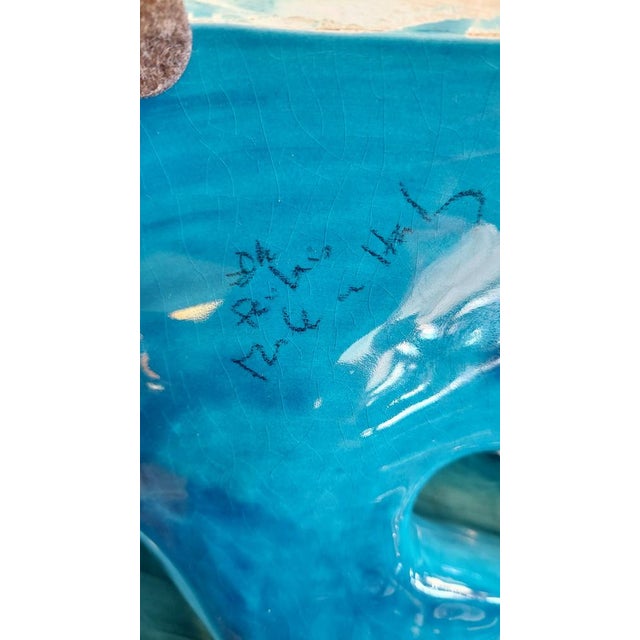 Ceramic Table Lamp with the Shape of Carpe Koi, 1970s For Sale - Image 9 of 12