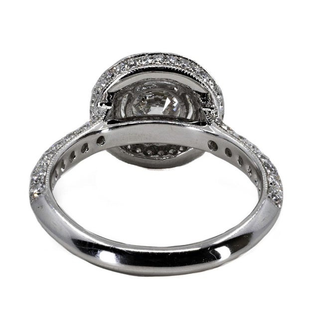 Contemporary Late 20th Century 1.01 F I1 RB GIA Ring, Size 5 For Sale - Image 3 of 4