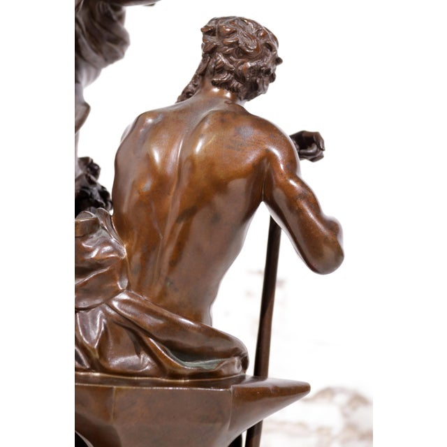 Adrien-Etienne Gaudez, Fortune Rewards Work, 1885, Bronze For Sale - Image 13 of 18