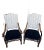 19th Century French Os De Mouton (Mutton Bone) Arm Chairs - A Pair For Sale