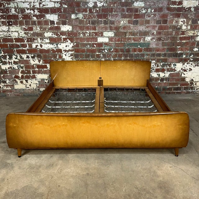 Mid Century Modern King Size German Bed Frame Chairish