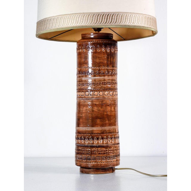 1950s Sahara Lampshade Table by Aldo Londi for Bitossi For Sale - Image 5 of 10
