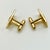 Gold 1950s Mid-Century Hollywood Regency Boho Chic “G” Initialed Cufflinks - A Pair. For Sale - Image 8 of 12