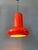 Vintage Space Age Red Cone Pendant Lamp For Sale - Image 11 of 11
