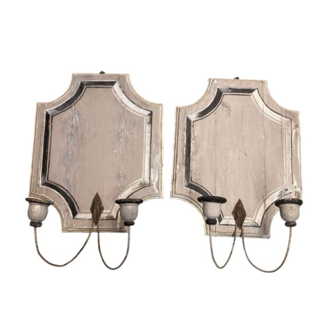 Bring timeless French provincial warmth and rustic elegance into your home with this exquisite pair of vintage distressed...