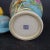 Art Deco Chinese Vintage Ceramic Pot,Qing Dynasty Qianlong Marked Blue Ground Color Enamel Porcelain Ginger Jar Hand Painted Flower and Bird Pattern For Sale - Image 3 of 6