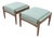 Mid Century Modern Style Ottomans- Pair For Sale