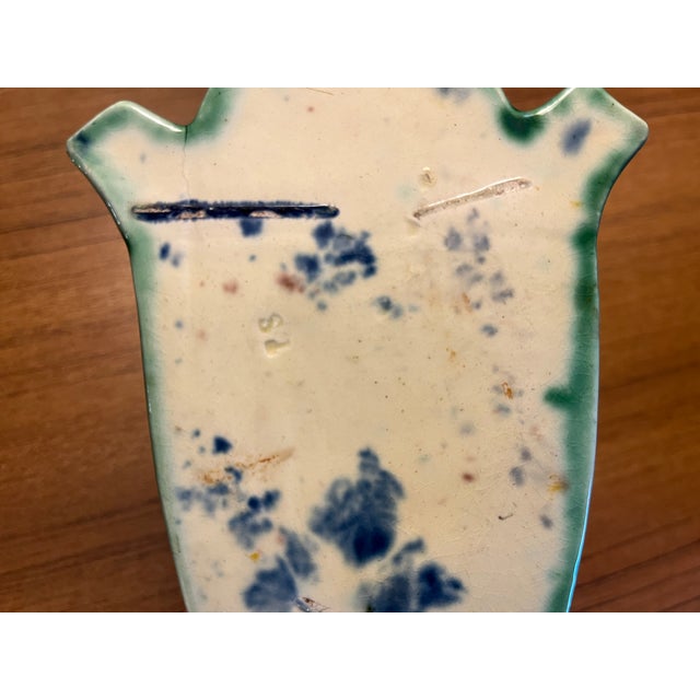 Antique 19th Century French Thomas Victor Sergent Horse Head Wall Pocket Bracket Vase Palissy Ware, Circa 1880 For Sale - Image 10 of 12