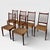 Vintage Danish MK200 Dining Chairs by Arne Hovmand-Olsen, Set of 6 For Sale - Image 5 of 11