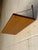 Brown Vintage Teak Floating Wall Shelf With Brass-Tone Metal Brackets – Mid-Century Modern Scandinavian Wall-Mounted Shelf For Sale - Image 8 of 10