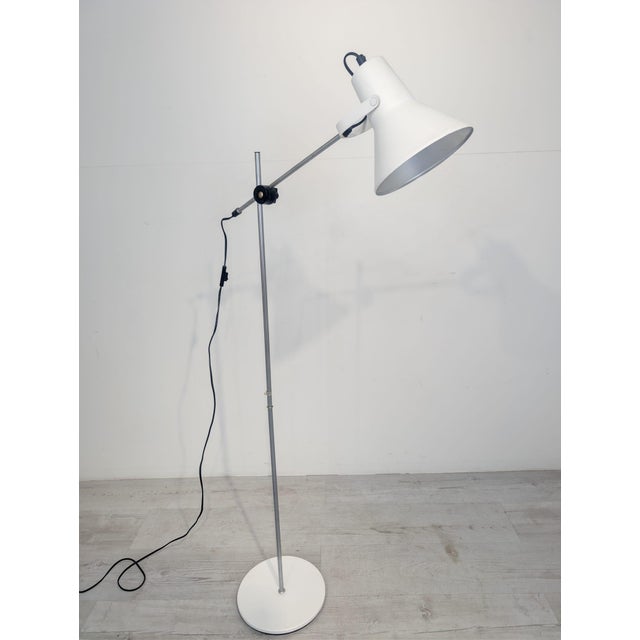 Ikea g609 scandinavian-style floor lamp a stylish and practical floor lamp in white with silver and black accents. Its...